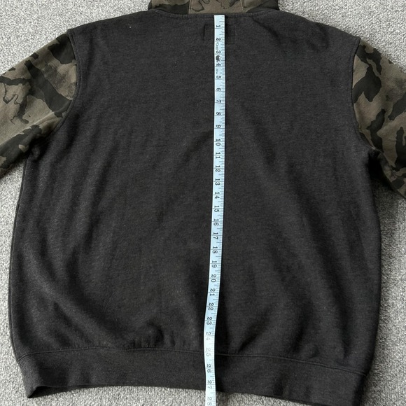 Fox Racing Hoodie Mens XL Gray Camo Pullover Moto Graphic Fleece Sweatshirt - Picture 10 of 11